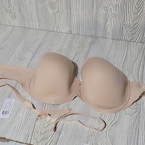 Elomi Women's Plus Size Smooth Strapless Seamless Underwire T-Shirt Bra, NWT